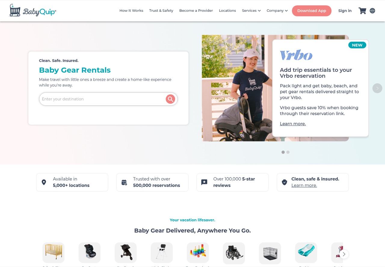 BabyQuip — website preview
