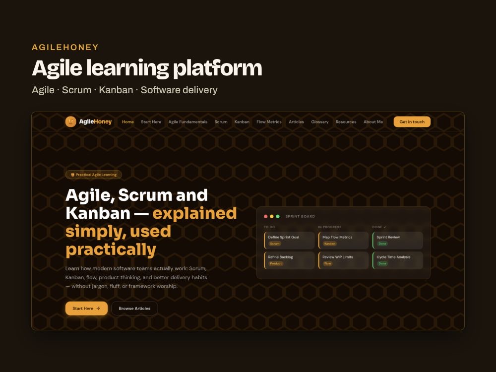 AgileHoney website